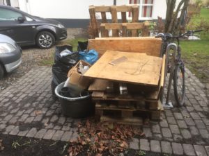 Entsorgung von Baustellen Reste