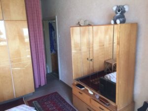 Schlafzimmer bei einer Haushaltsauflösung in Köln Dellbrück