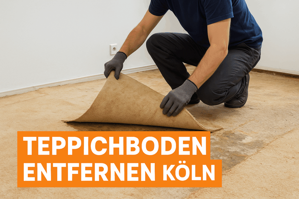 Teppichboden entfernen in Köln – Fachgerechte Entfernung & Entsorgung durch das Kölner A-Team immer zum Festpreis